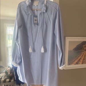 STS Blue Tassel Tunic with Fringe